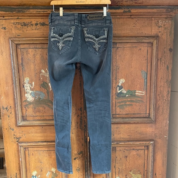 Rock Revival Teyla Black Skinny Jeans size 27” - Picture 5 of 7